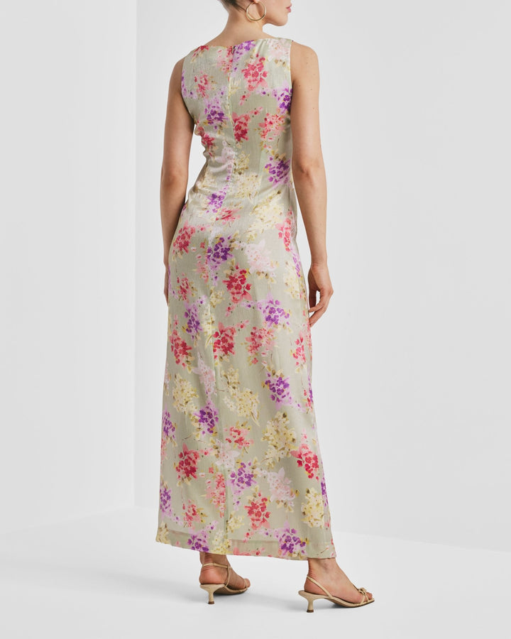 Shiny Sleeveless Dress Vintage Bouquet | Kjoler | Smuk