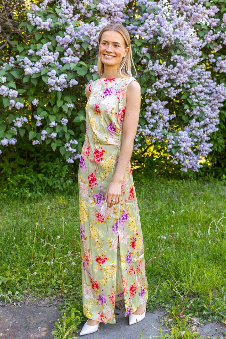Shiny Sleeveless Dress Vintage Bouquet | Kjoler | Smuk