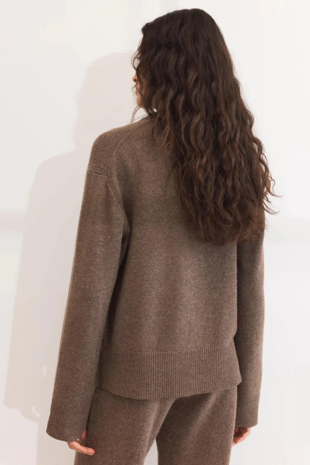 Shirley Knit Dark Taupe Melange | Genser | Smuk