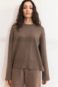 Shirley Knit Dark Taupe Melange