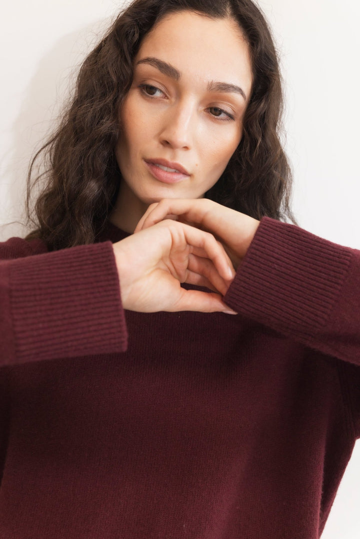 Shirley Knit Deep Plum | Genser | Smuk