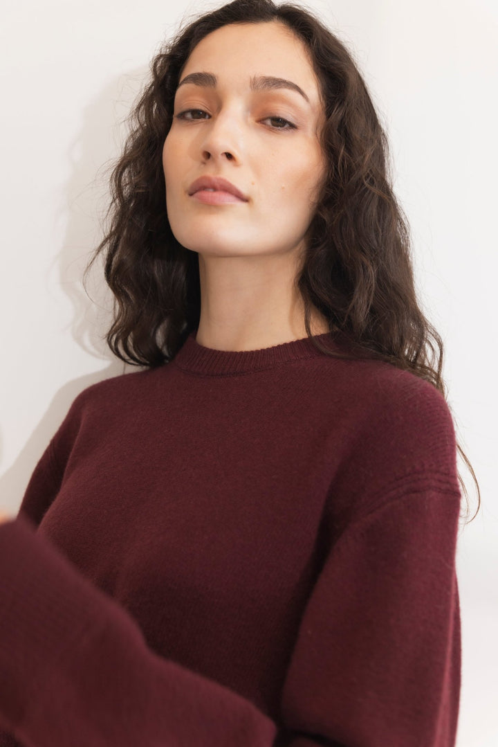 Shirley Knit Deep Plum | Genser | Smuk