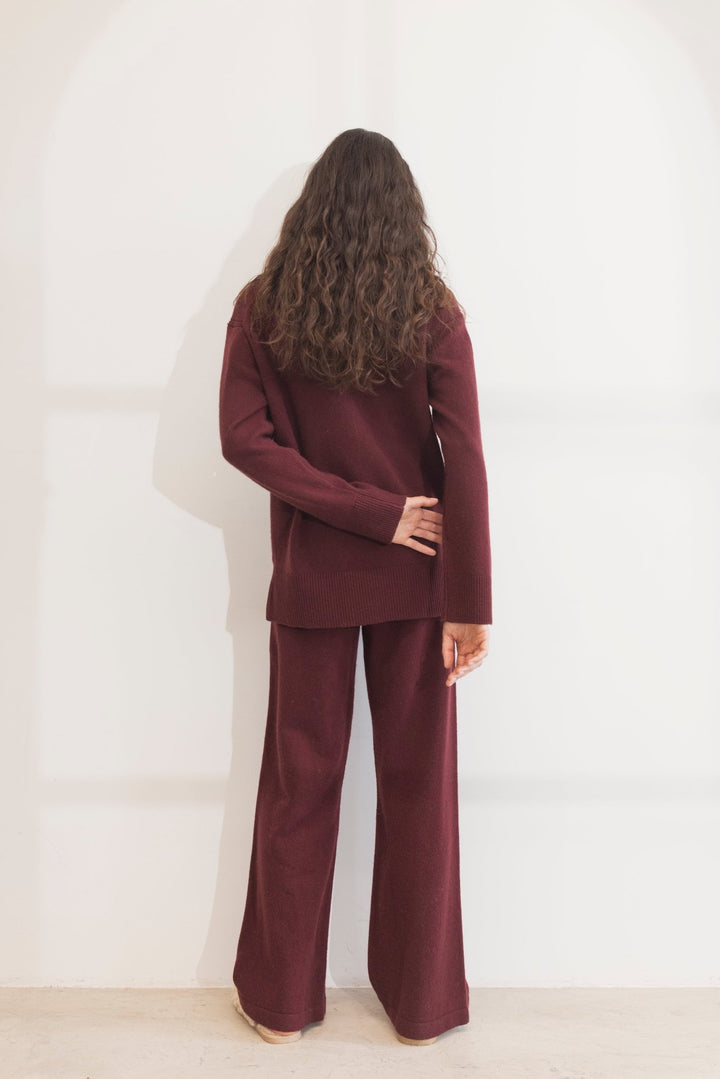 Shirley Knit Deep Plum | Genser | Smuk