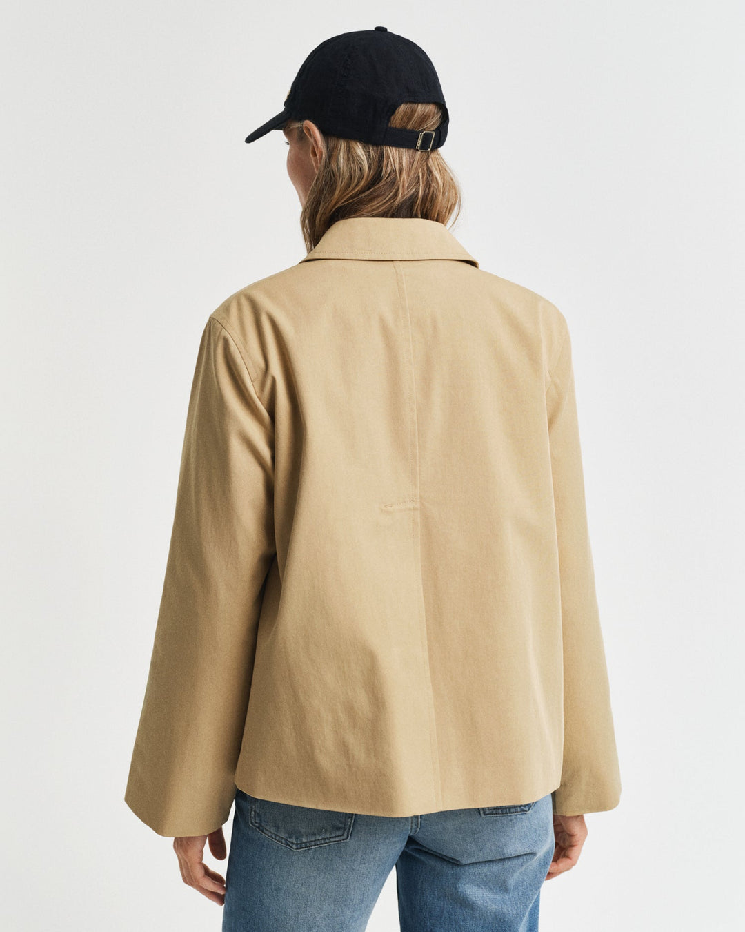 Short Cotton Car Coat Oak Beige | Yttertøy | Smuk - Dameklær på nett