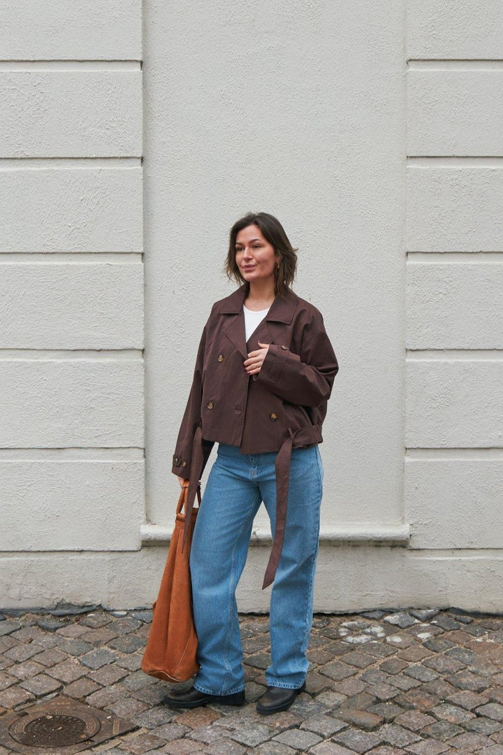 Sia F Jacket Chocolate Brown | Yttertøy | Smuk - Dameklær på nett