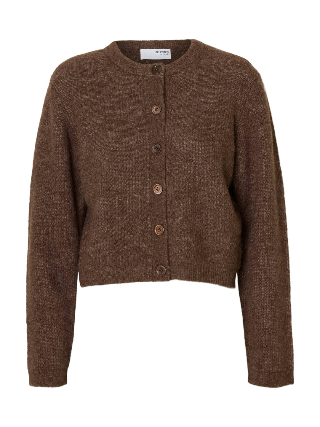 Sia Ras Ls Knit Cropped Cardigan Fungi | Genser | Smuk - Dameklær på nett