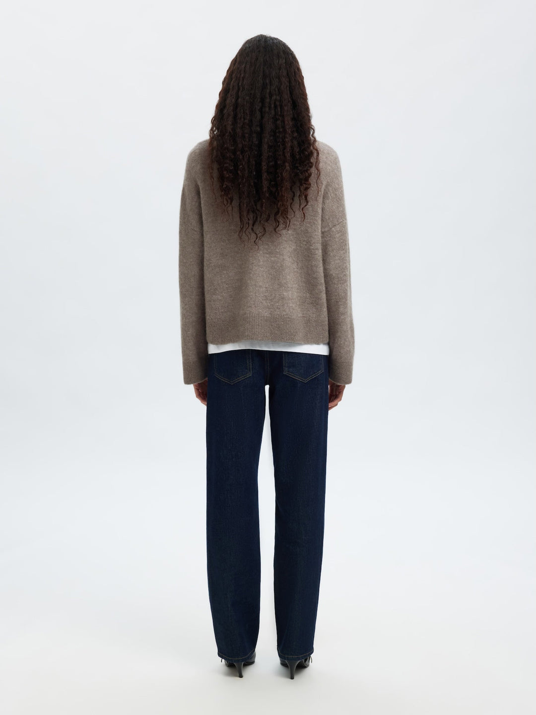 Sia Ras Ls Knit Zipper Cardigan Steel Gray Melange | Genser | Smuk - Dameklær på nett
