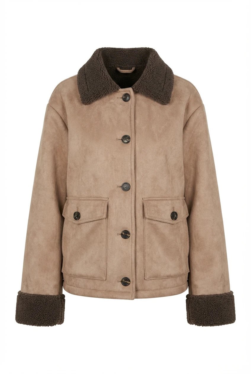 Sia Teddy Jacket Light Brown | Yttertøy | Smuk