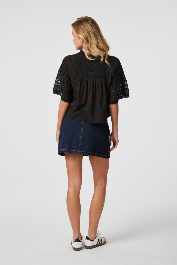 Siama S Voile Blouse Black | Skjorter og bluser | Smuk - Dameklær på nett
