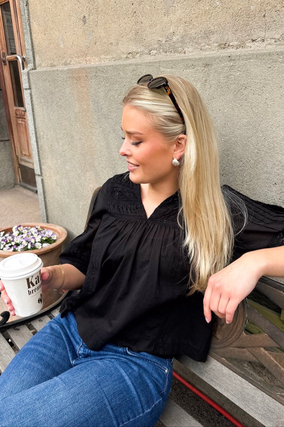 Siama S Voile Blouse Black | Skjorter og bluser | Smuk - Dameklær på nett
