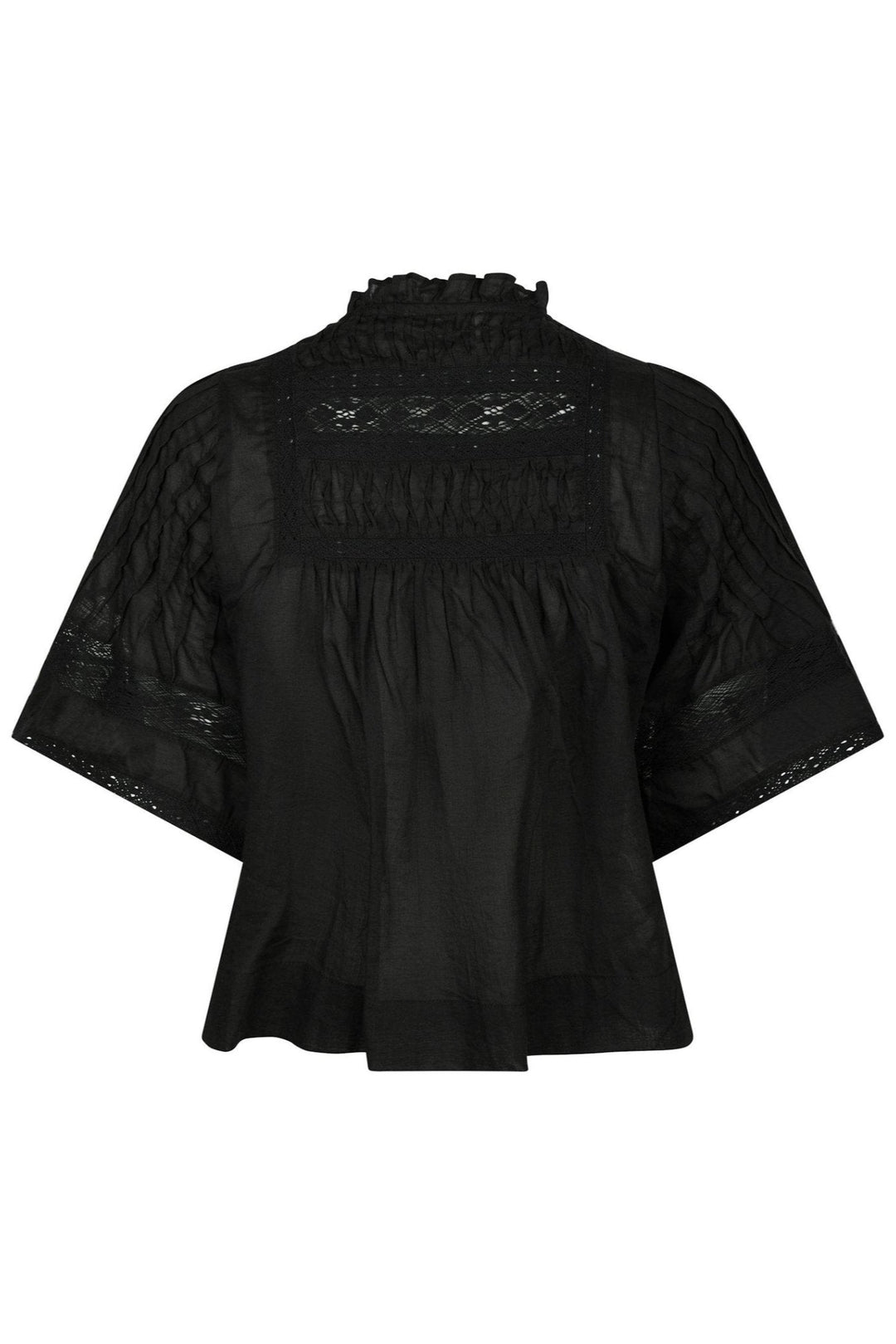 Siama S Voile Blouse Black | Skjorter og bluser | Smuk - Dameklær på nett