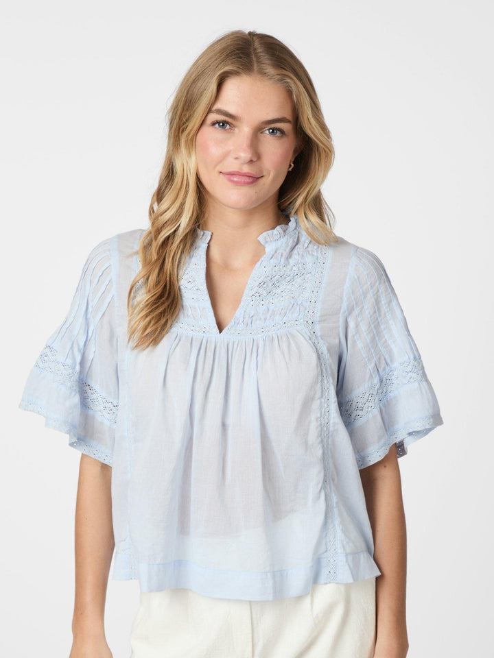 Siama S Voile Blouse Light Blue | Skjorter og bluser | Smuk - Dameklær på nett