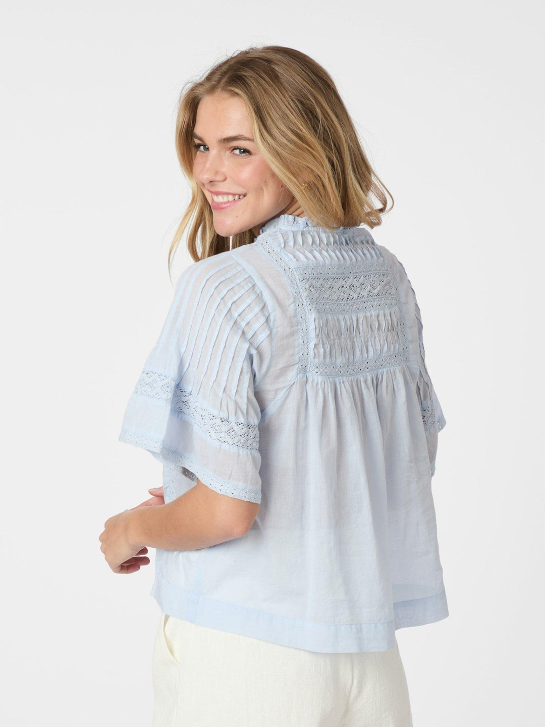 Siama S Voile Blouse Light Blue | Skjorter og bluser | Smuk - Dameklær på nett