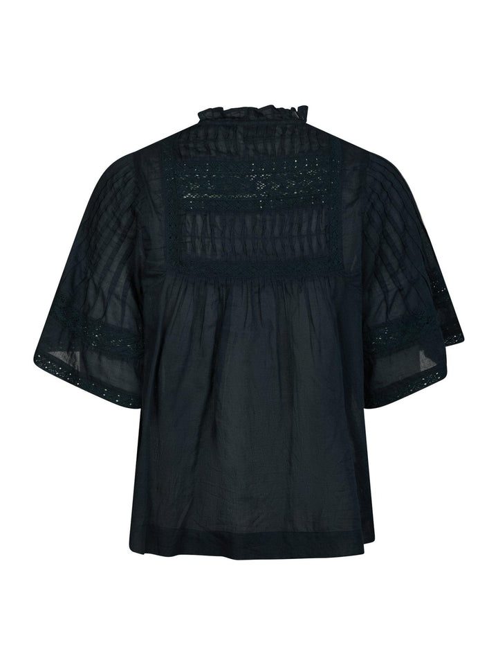 Siama S Voile Blouse Navy | Skjorter og bluser | Smuk - Dameklær på nett