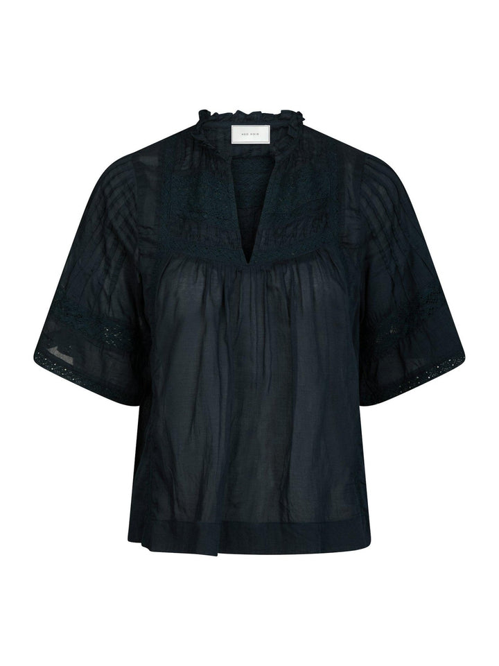 Siama S Voile Blouse Navy | Skjorter og bluser | Smuk - Dameklær på nett