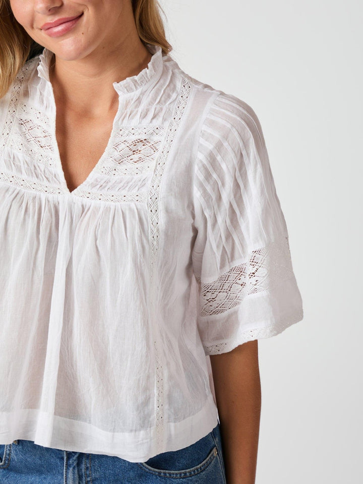 Siama S Voile Blouse White | Skjorter og bluser | Smuk - Dameklær på nett