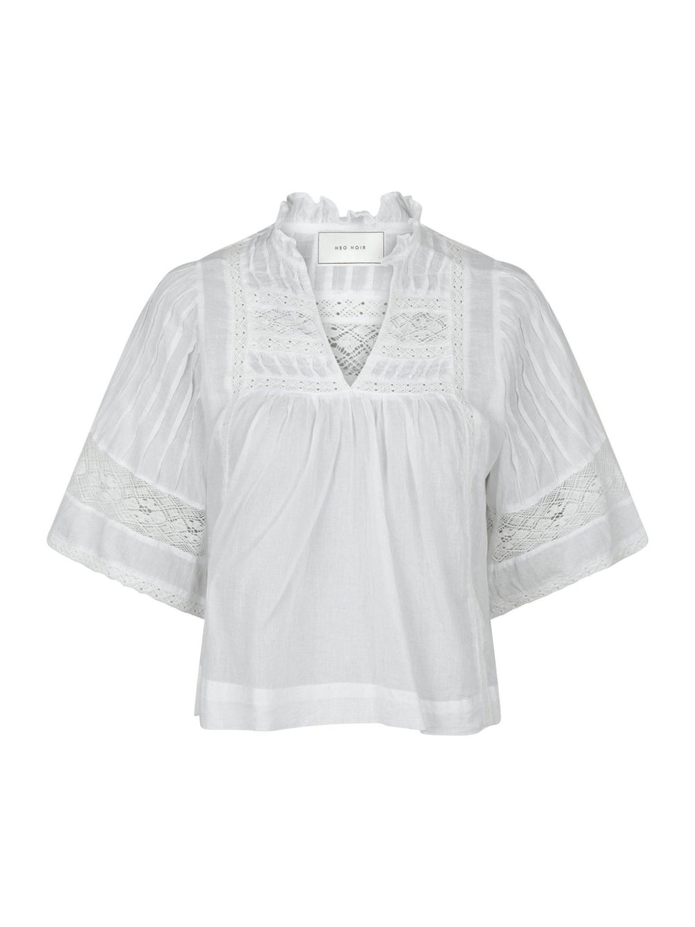 Siama S Voile Blouse White | Skjorter og bluser | Smuk - Dameklær på nett