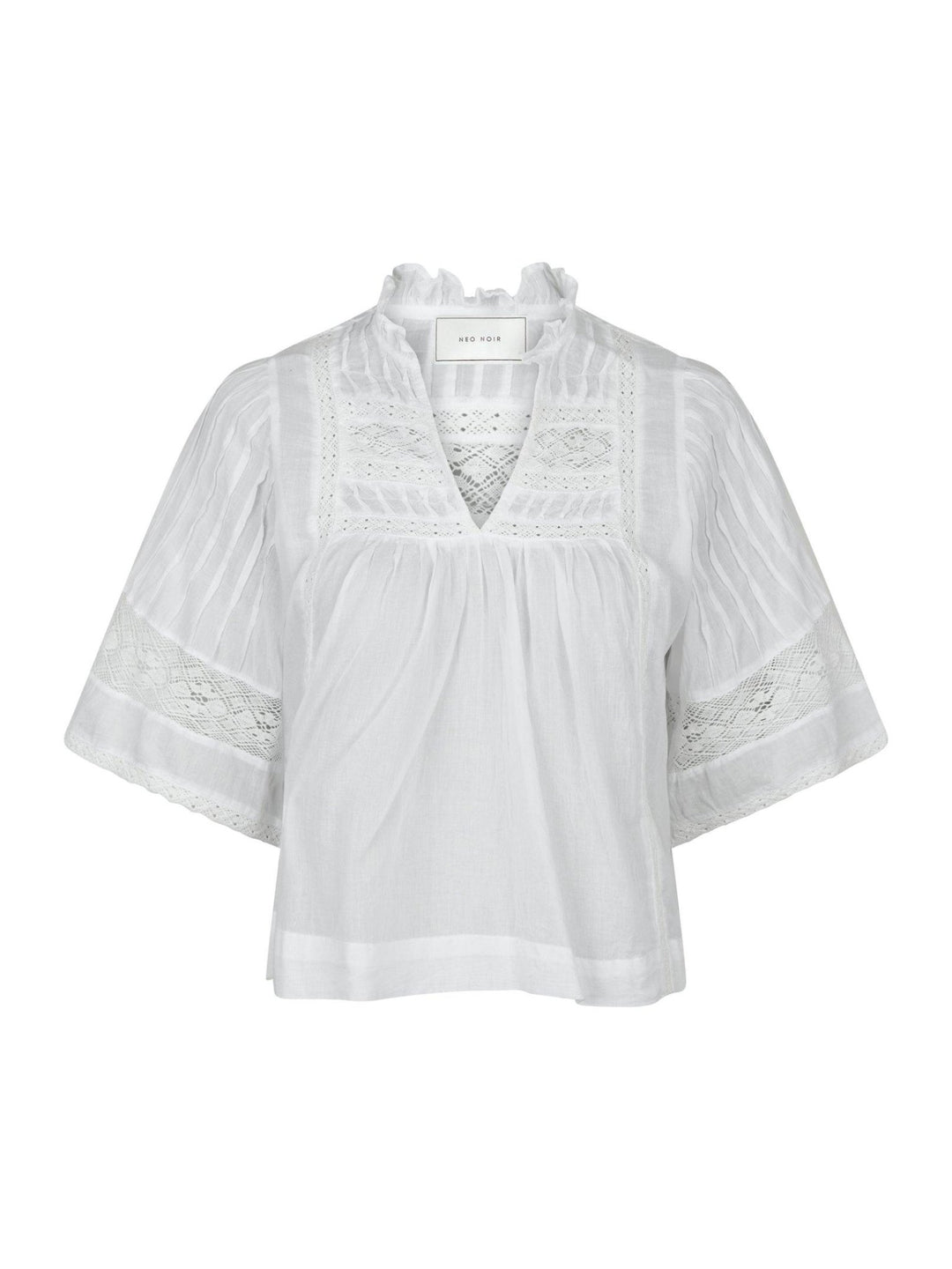 Siama S Voile Blouse White | Skjorter og bluser | Smuk - Dameklær på nett