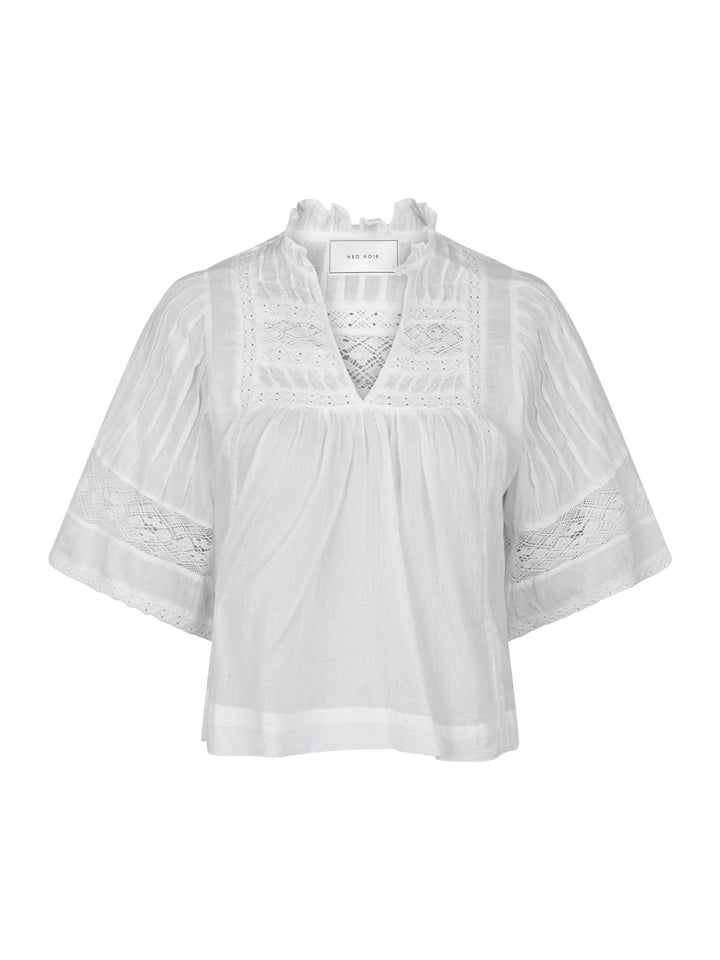 Siama S Voile Blouse White | Skjorter og bluser | Smuk - Dameklær på nett