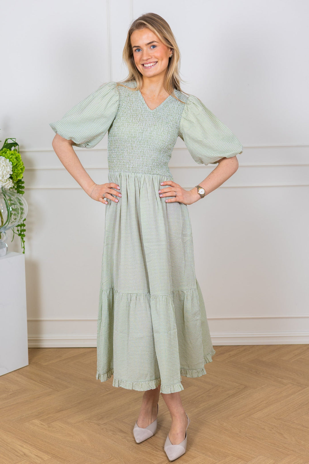 Signa Dress Dusty Green | Kjoler | Smuk
