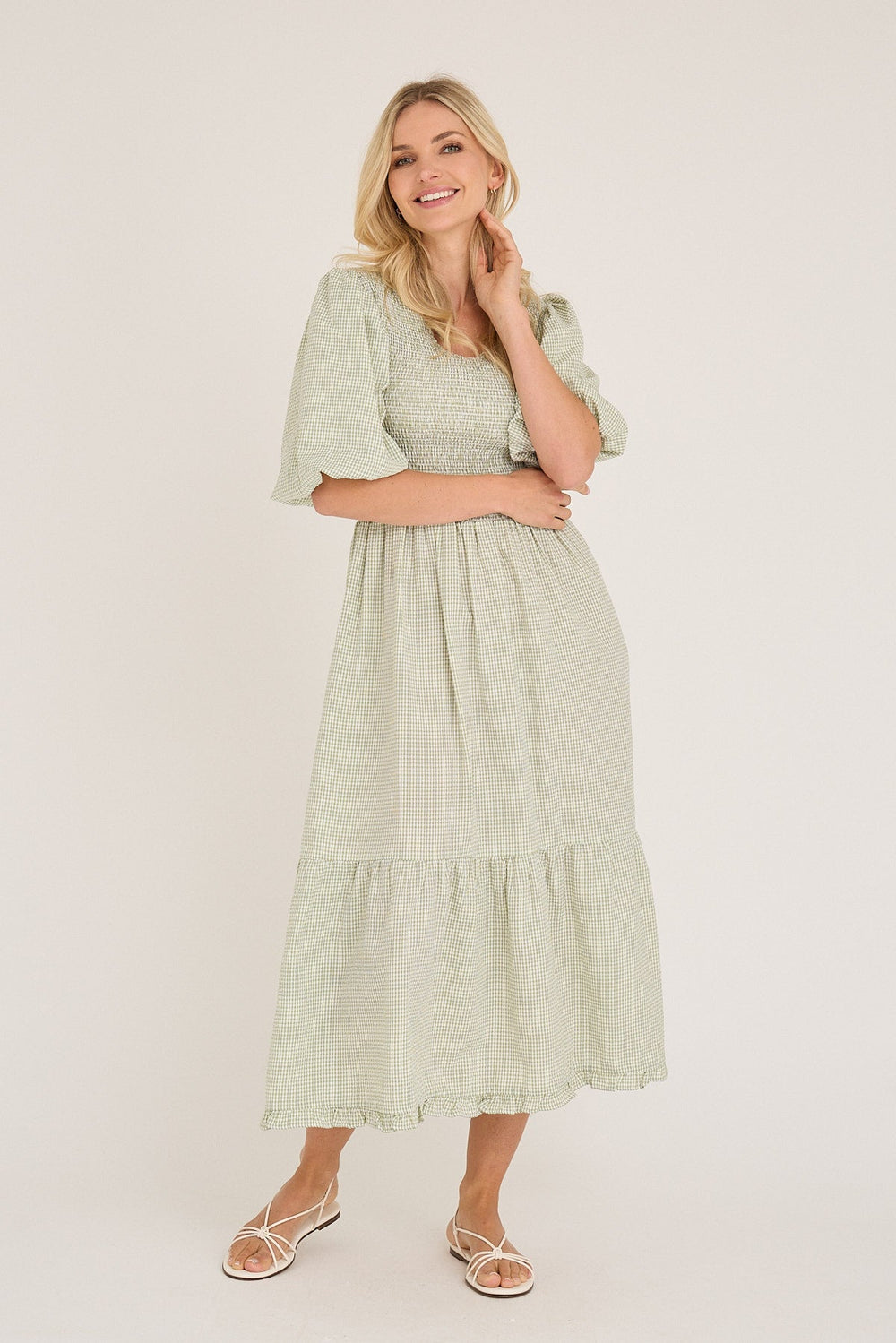 Signa Dress Dusty Green | Kjoler | Smuk