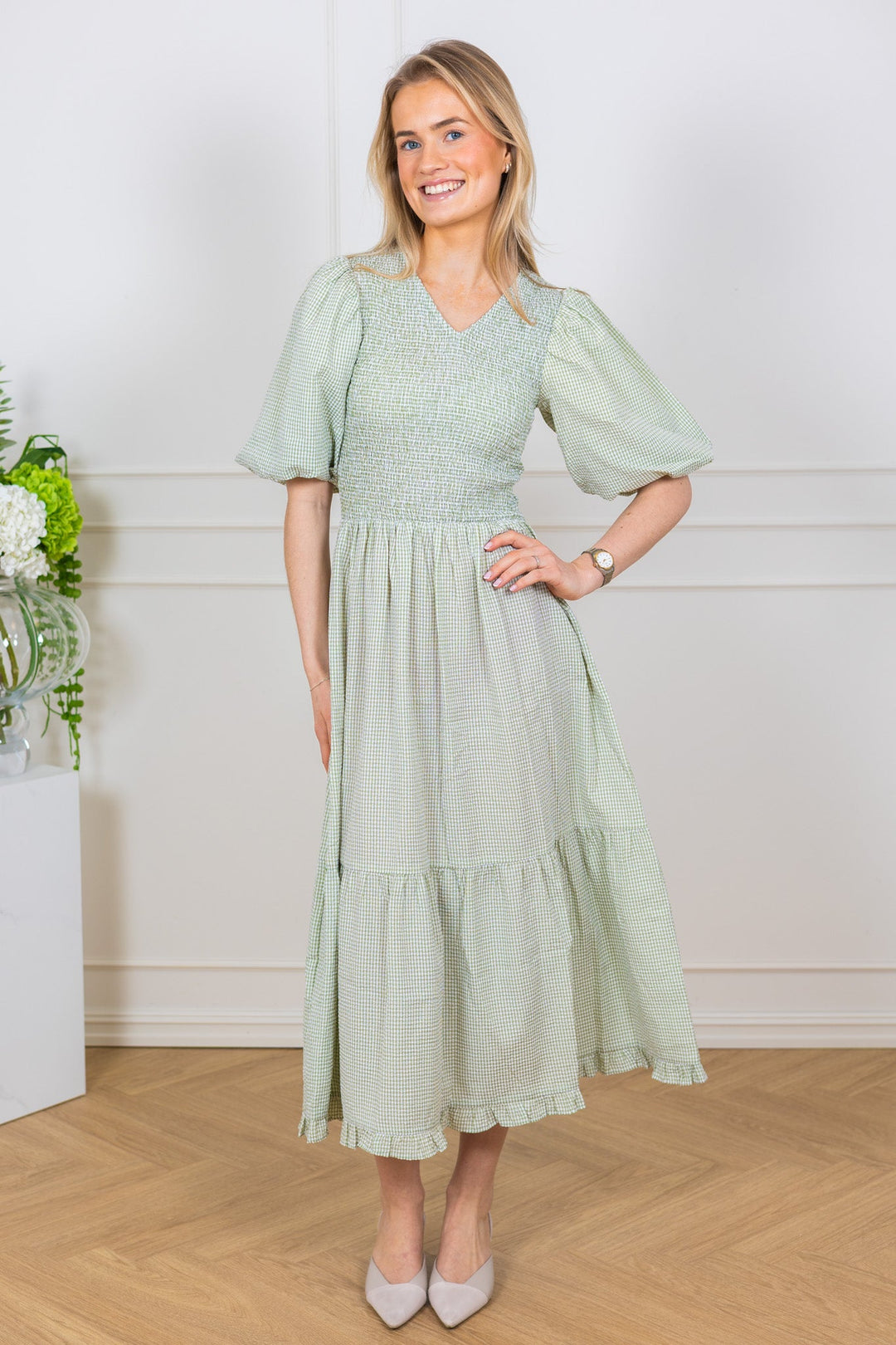 Signa Dress Dusty Green | Kjoler | Smuk