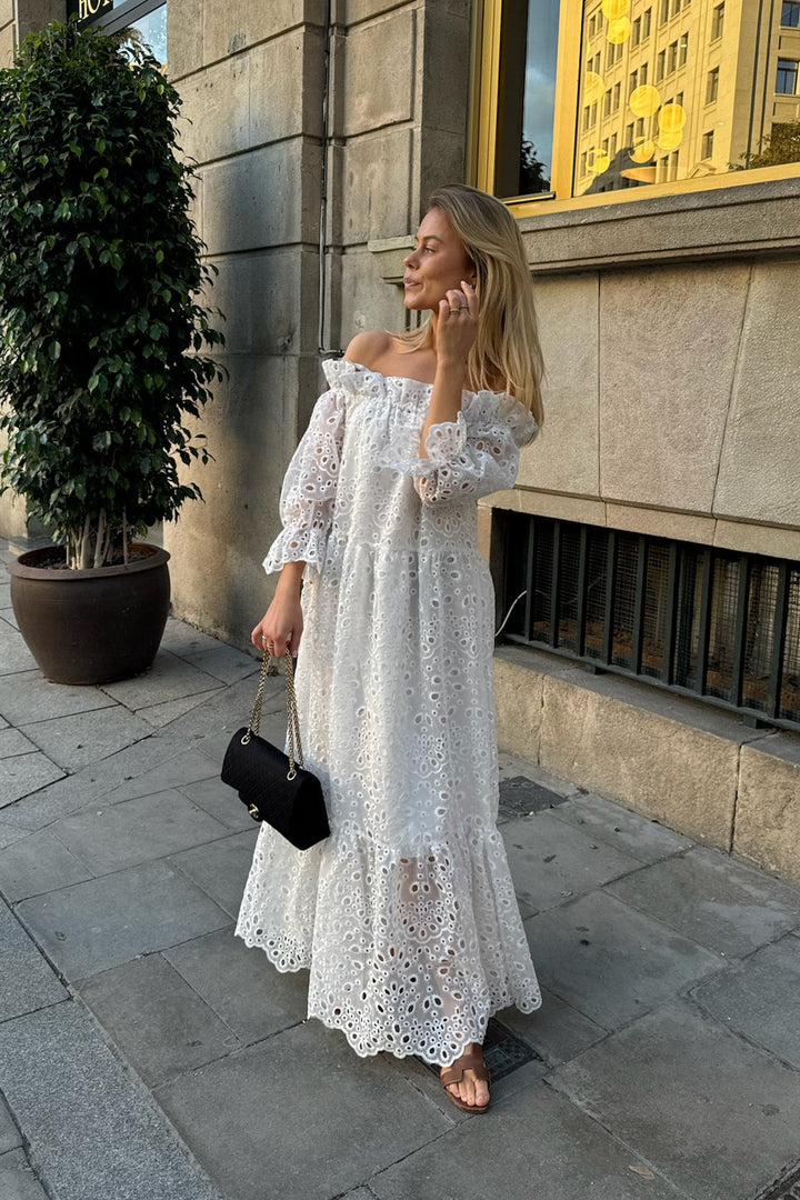 Sigridic Long Dress White | Kjoler | Smuk - Dameklær på nett