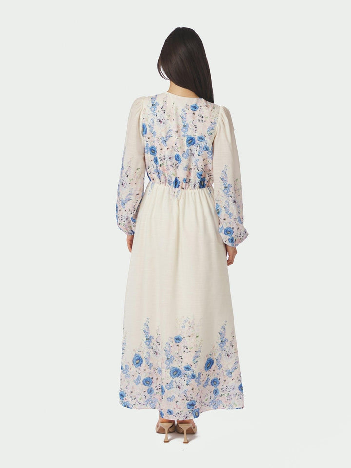 Silfi Flower Print Dress Blue | Kjoler | Smuk