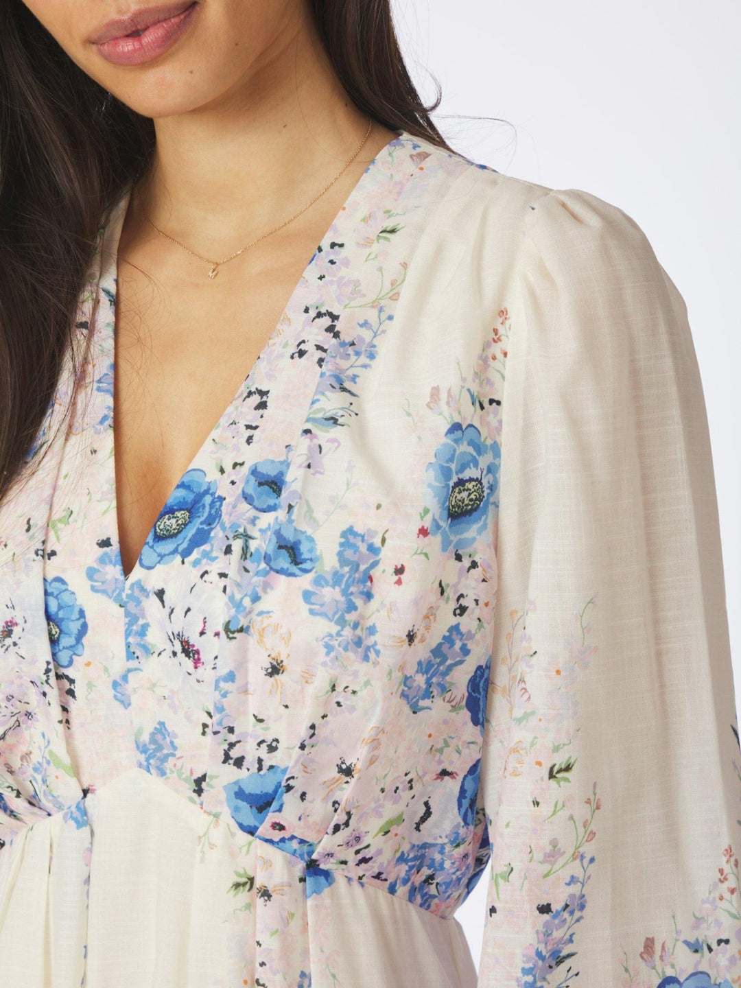 Silfi Flower Print Dress Blue | Kjoler | Smuk