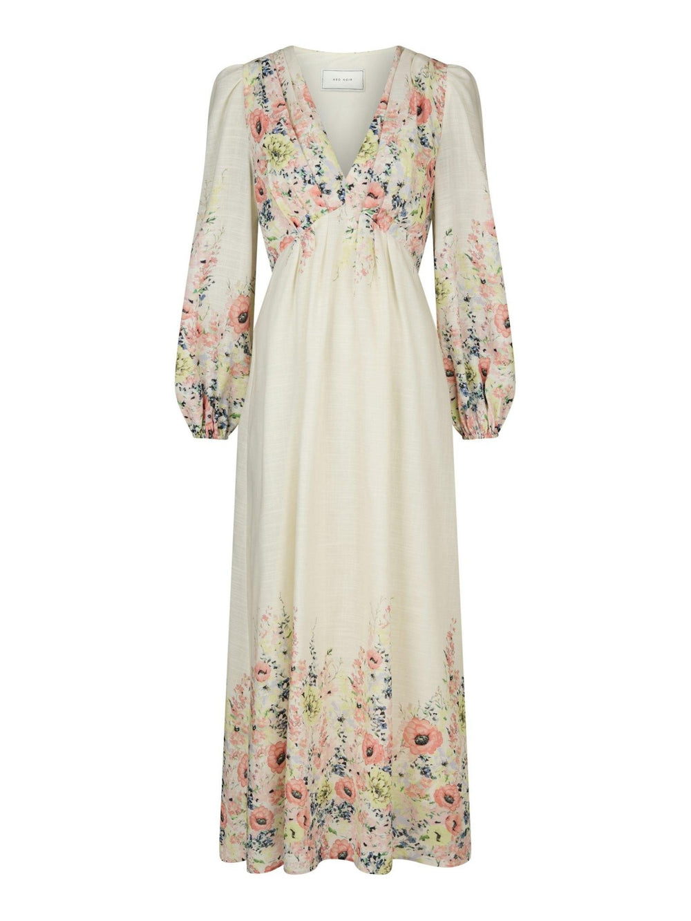 Silfi Flower Print Dress Creme | Kjoler | Smuk - Dameklær på nett