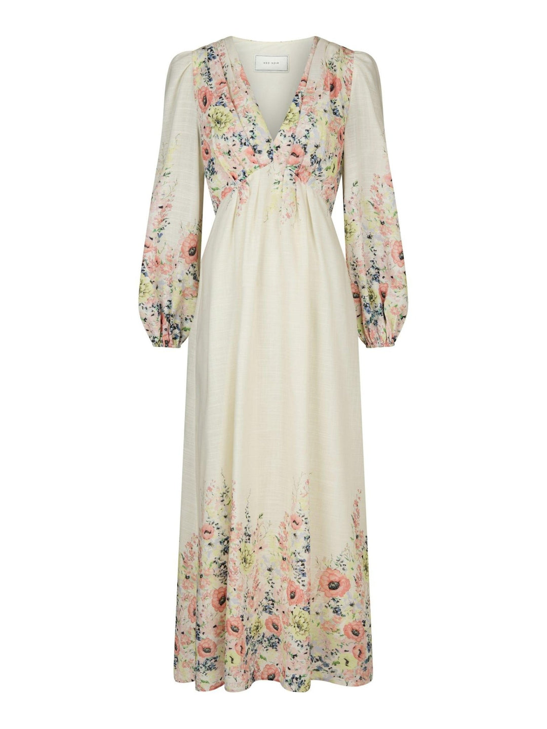Silfi Flower Print Dress Creme | Kjoler | Smuk - Dameklær på nett