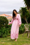 Silfi Flower Print Dress Dusty Rose