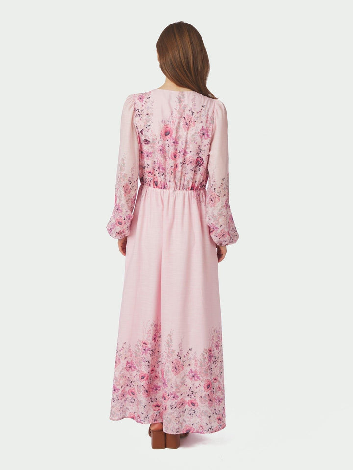 Silfi Flower Print Dress Dusty Rose | Kjoler | Smuk