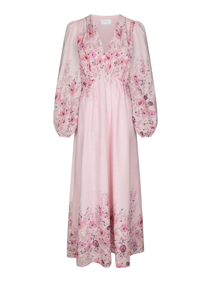 Silfi Flower Print Dress Dusty Rose | Kjoler | Smuk