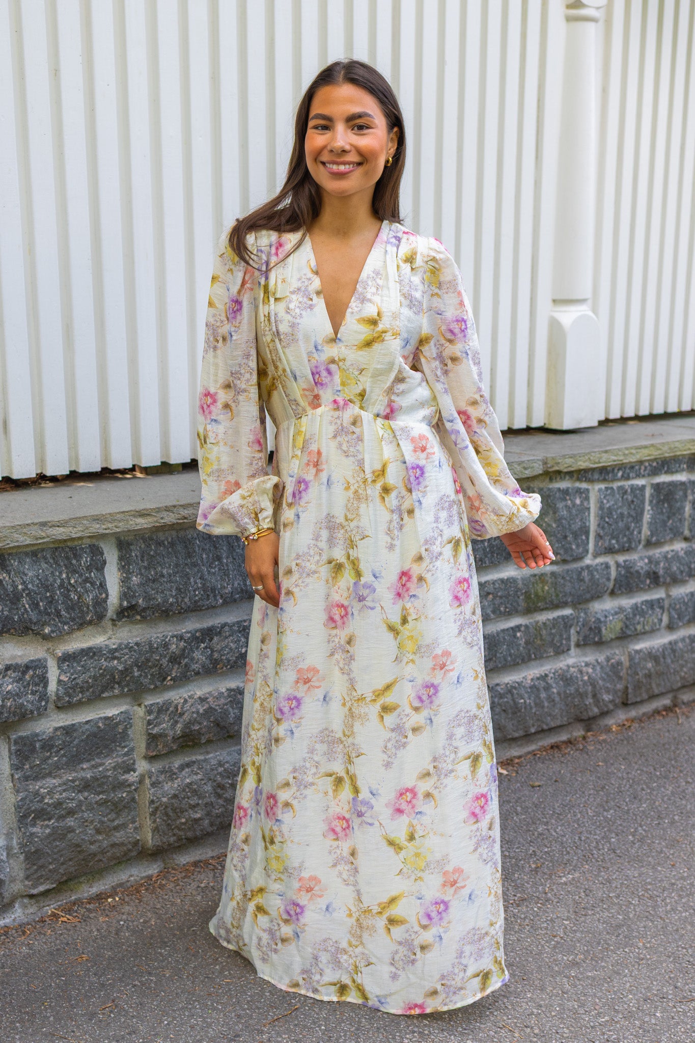 Neo Noir - Silfi Vintage Flower Dress Off White - Smuk