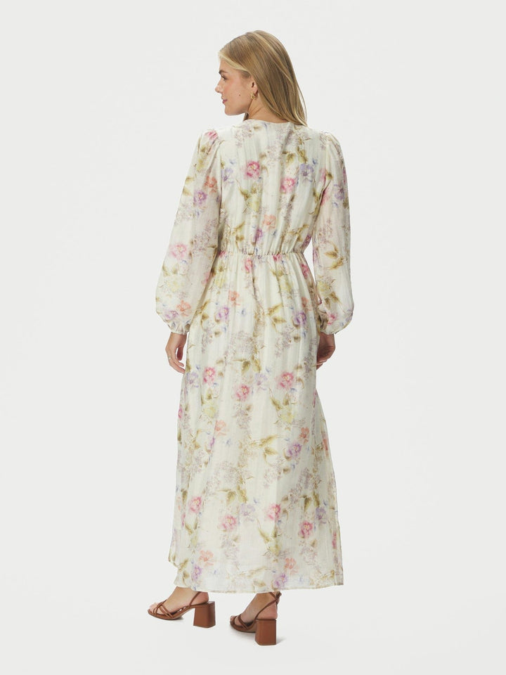 Silfi Vintage Flower Dress Off White | Kjoler | Smuk
