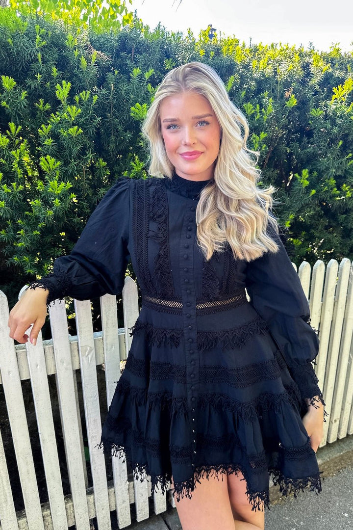 Silja Ls Short Dress Black | Kjoler | Smuk - Dameklær på nett