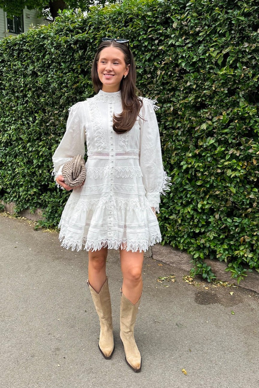 Silja Ls Short Dress Snow White | Kjoler | Smuk - Dameklær på nett