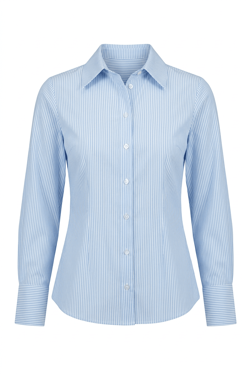 Silje Shirt Blue White Stripes | Skjorter og bluser | Smuk