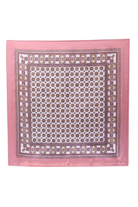 Silk Scarf 60X60 Blush Paisley