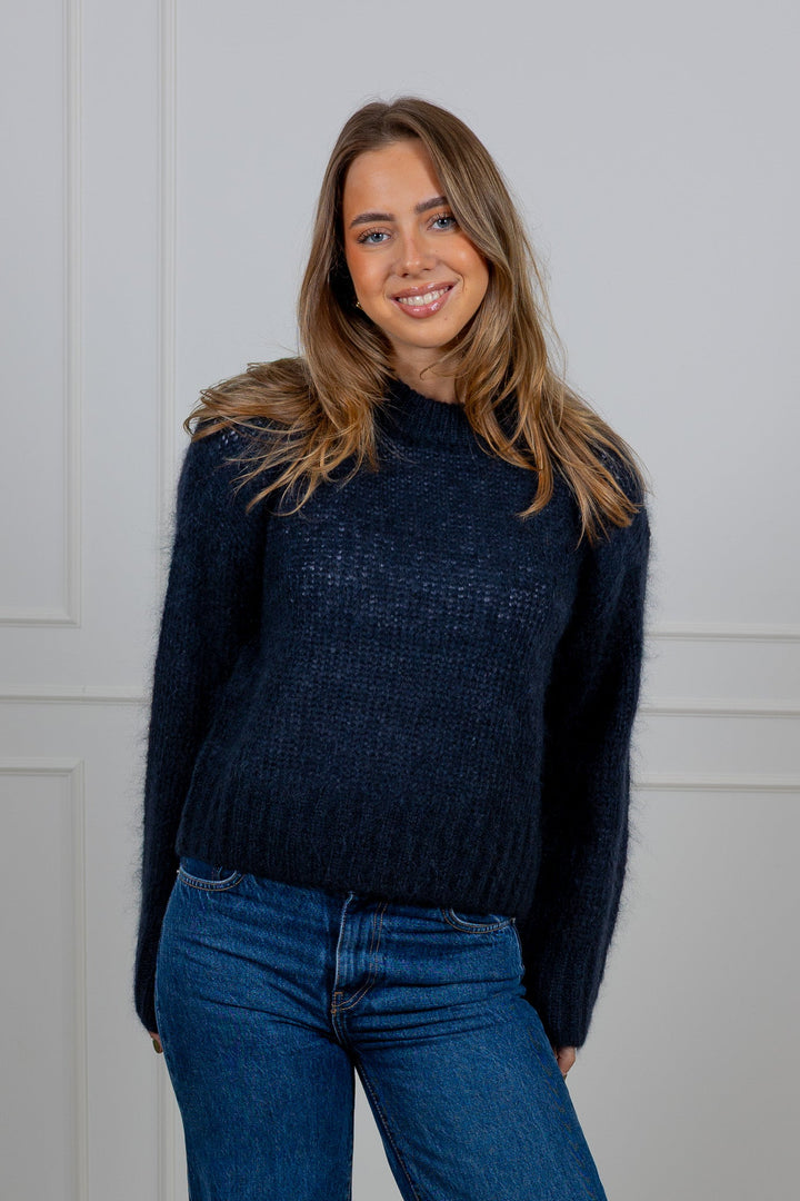 Sille Pullover Dark Navy | Genser | Smuk - Dameklær på nett