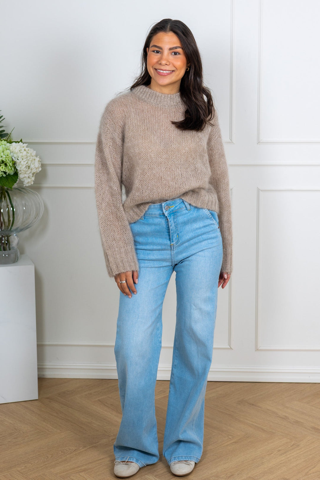 Sille Pullover Light Camel Melange | Genser | Smuk