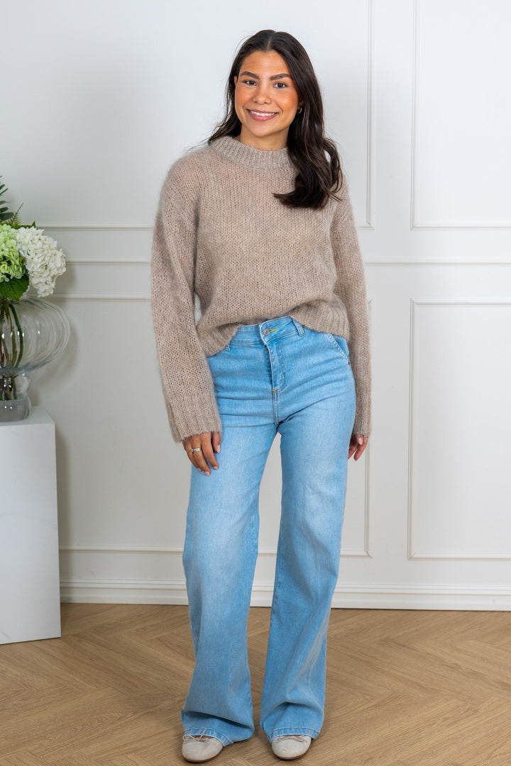 Sille Pullover Light Camel Melange | Genser | Smuk