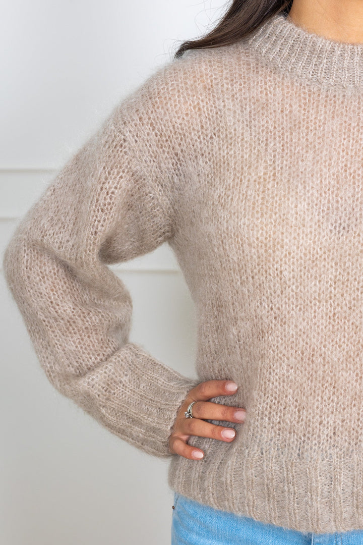 Sille Pullover Light Camel Melange | Genser | Smuk