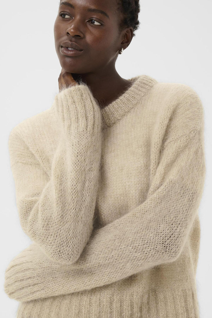 Sille Pullover Light Camel Melange | Genser | Smuk