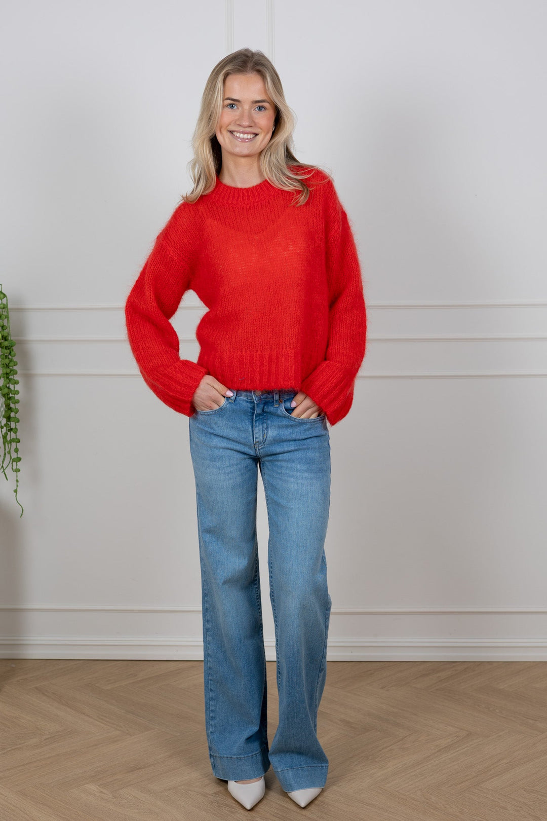 Sille Pullover Poppy Red | Genser | Smuk
