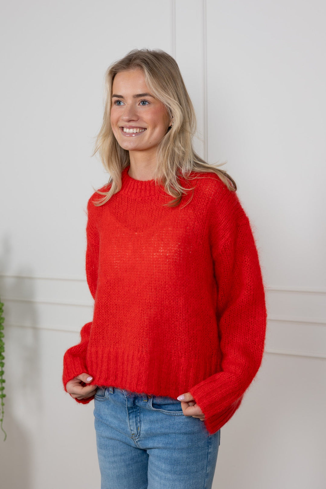 Sille Pullover Poppy Red | Genser | Smuk