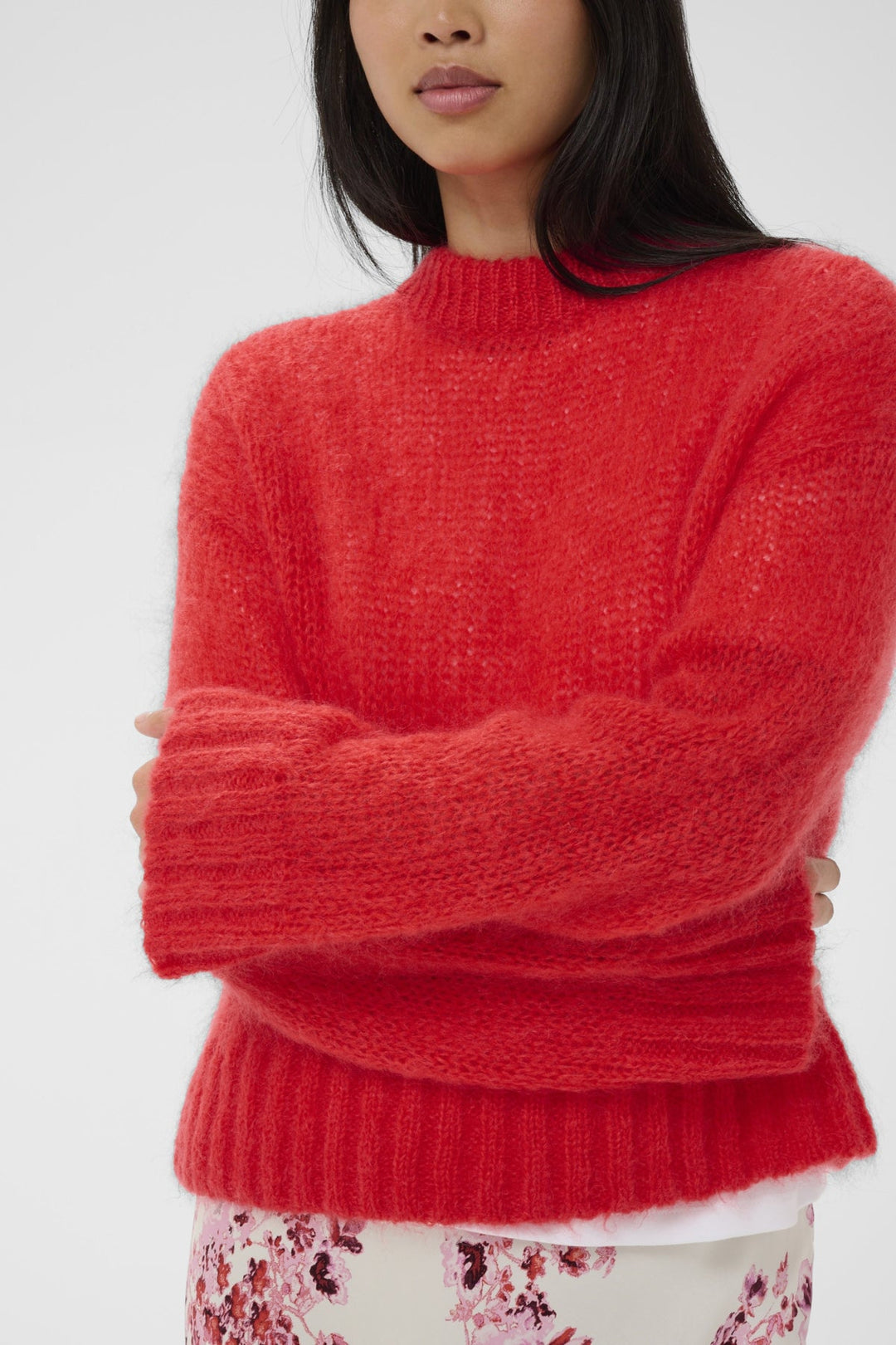 Sille Pullover Poppy Red | Genser | Smuk