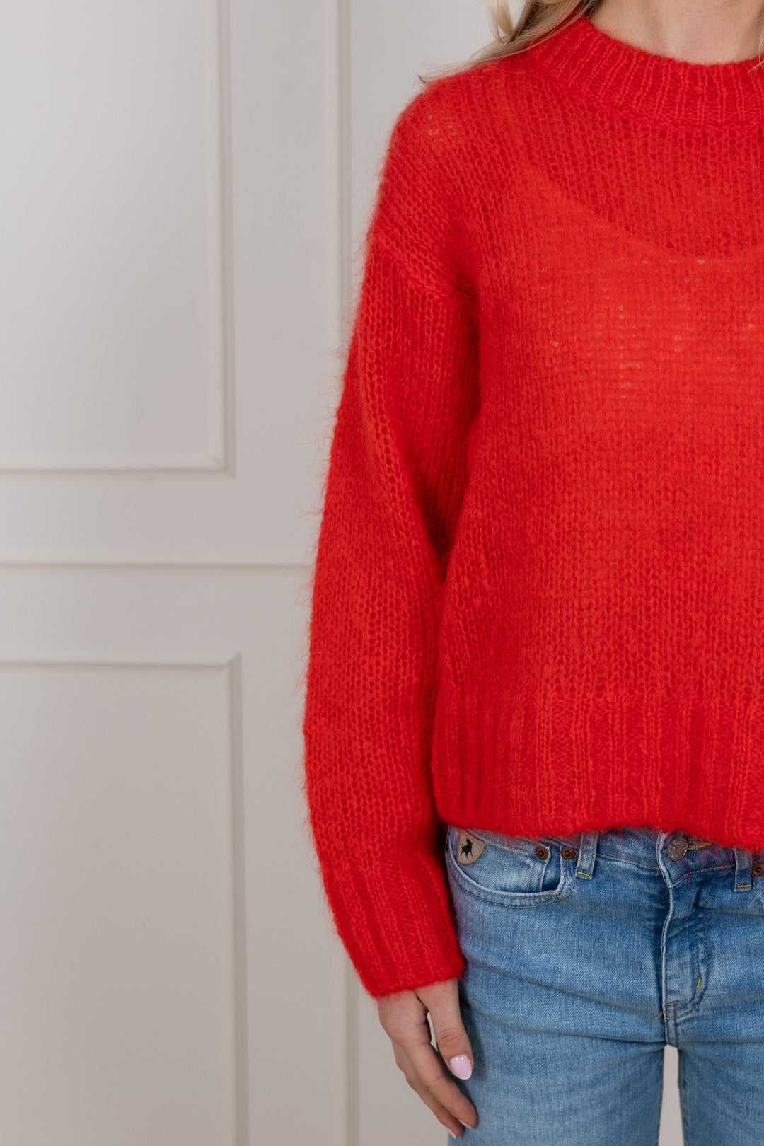 Sille Pullover Poppy Red | Genser | Smuk