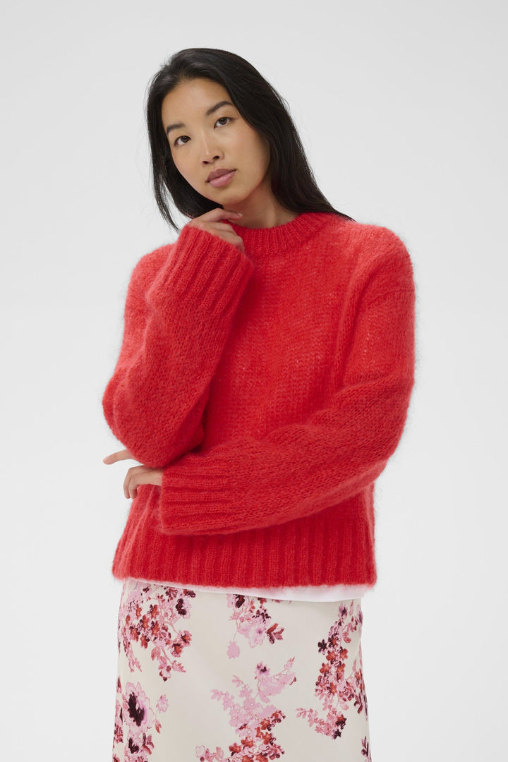 Sille Pullover Poppy Red | Genser | Smuk